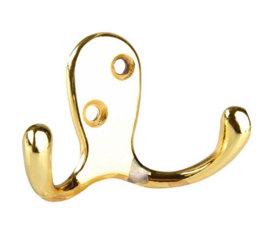 PERCHA BRONCEADA DOBLE HORIZONTAL