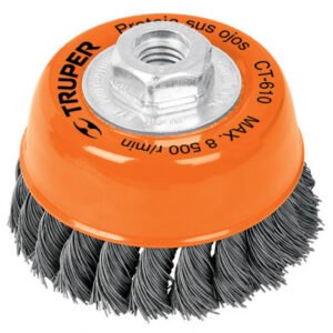 GRATA COPA CON HILO TRENZADA 4" TRUPER