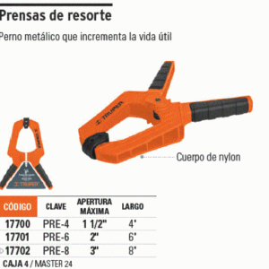 PRENSA TIPO PINZA 4" 17700 TRUPER