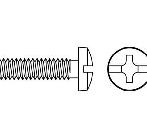 PERNO M4 X 25 CABEZA BINDING ZN