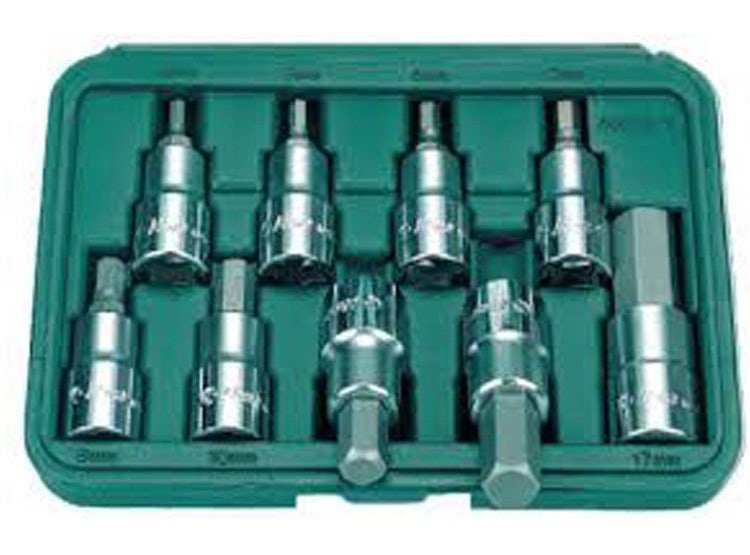 JGO DADOS 1/2 PUNTA ALLEN 8 PZS HANS
