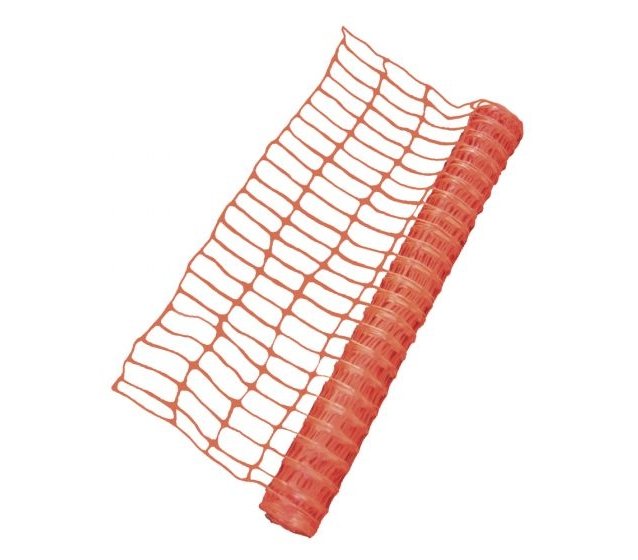 Malla cerco naranja 1x45mts