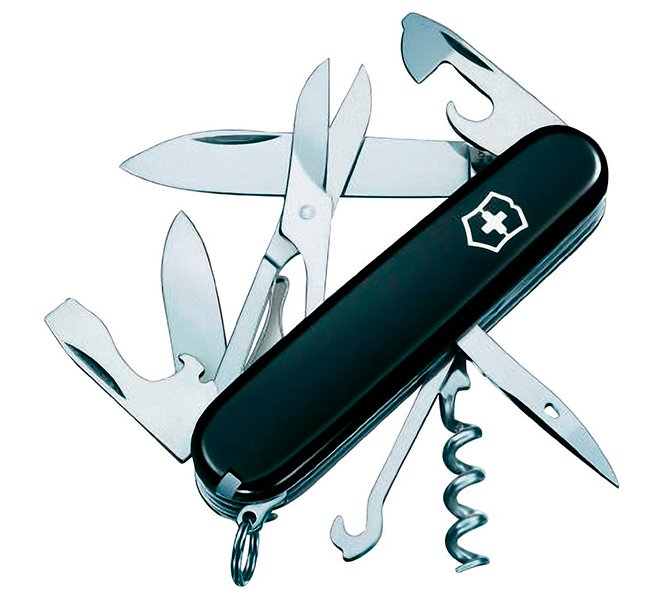 CORTAPLUMAS VICTORINOX COD 3703.3 CLIMBER 91MM NEGRA