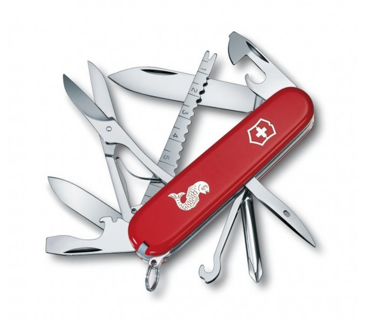 CORTAPLUMAS VICTORINOX COD 4733.72 FISHERMAN 91MM ROJA CON LOGO