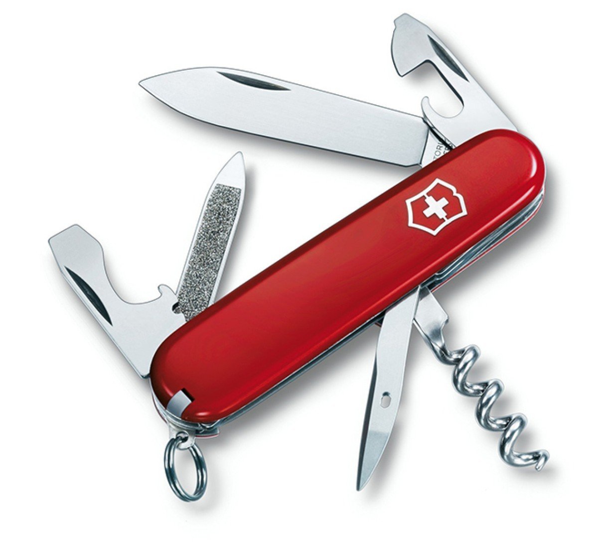 CORTAPLUMAS VICTORINOX COD 3803 SPORTSMAN 84MM ROJA C/ANILLA
