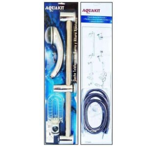 DUCHA TELEFONO CON BARRA AJUSTABLE Y FLEX 2 MTS