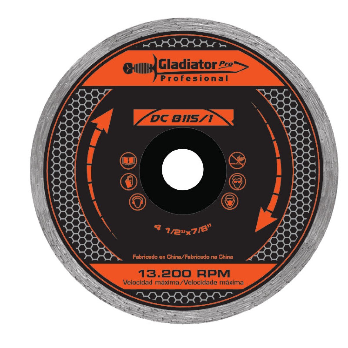 DISCO DIAMANTADO GLADIATOR / ALPHA CONTINUO 7"