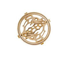 REJILLA PILETA BRONCE REDONDA 150MM GRANDE