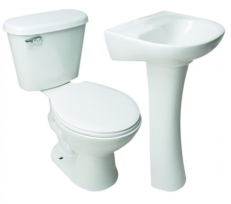 SALA DE BAÑO WC C/EST. LAVAT. Y PEDESTAL DE 30 CMS CELTIC FANALOZA