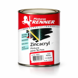 PINTURA TECHOS 1/4 GAL AZUL RENNER