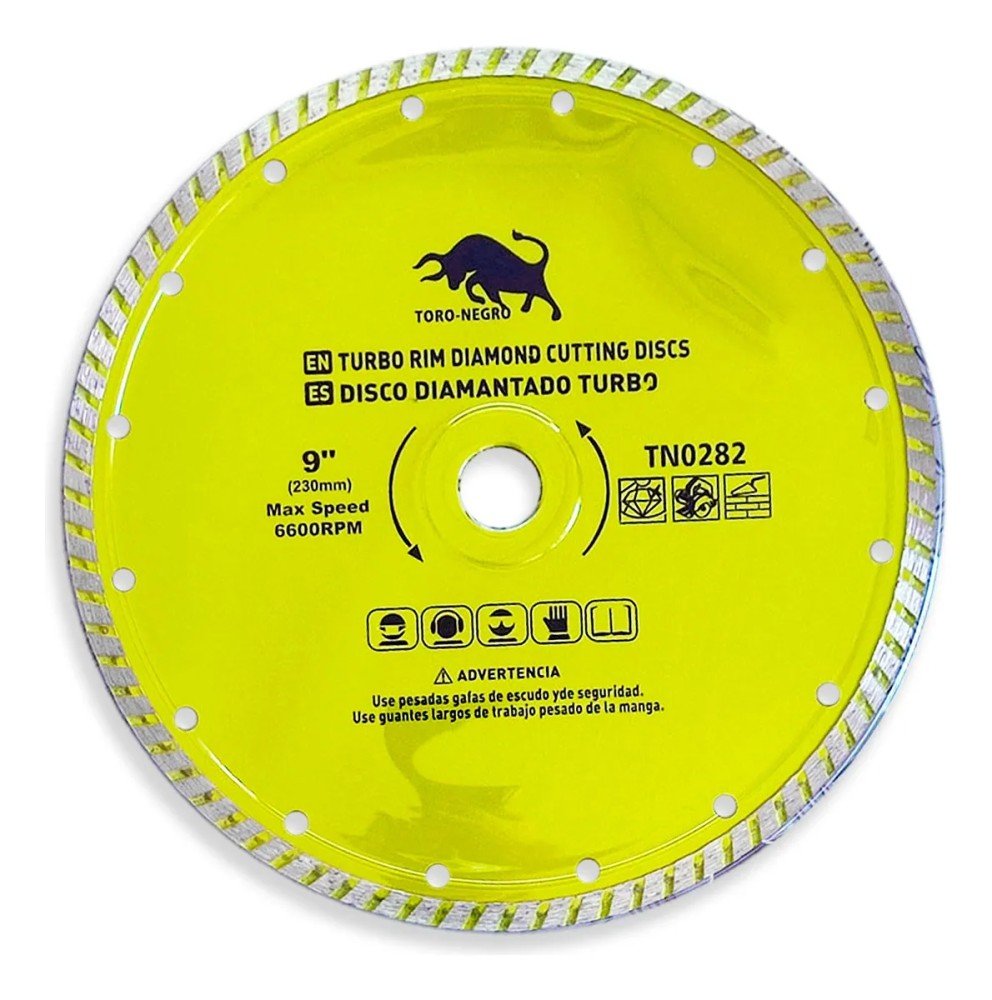 DISCO DIAMANTADO TURBO 9" TORONEGRO