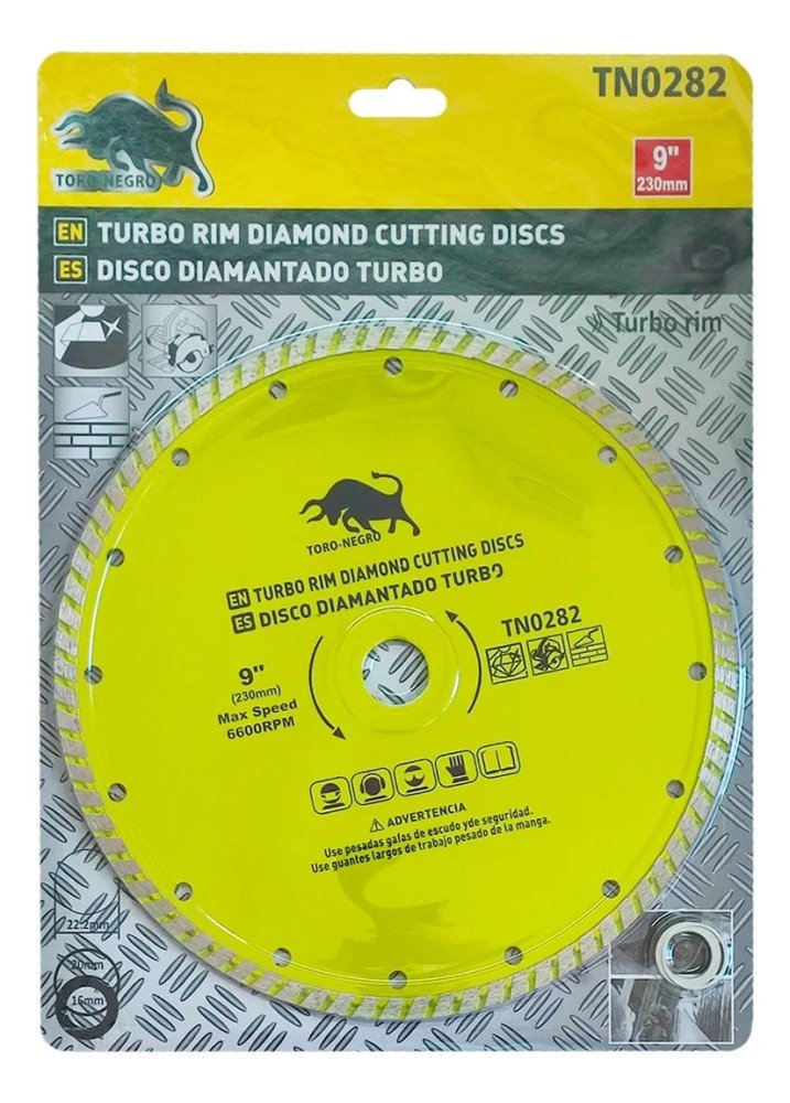 DISCO DIAMANTADO TURBO 9" TORONEGRO - Imagen 2