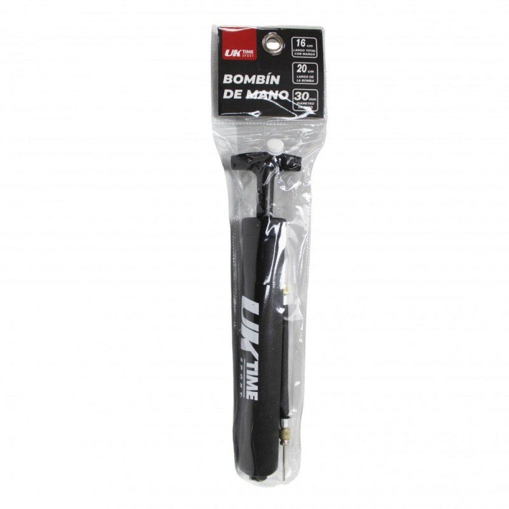 BOMBIN DE MANO INFLA PELOTAS Y BICICLETAS UK TIME SPORT - Imagen 2