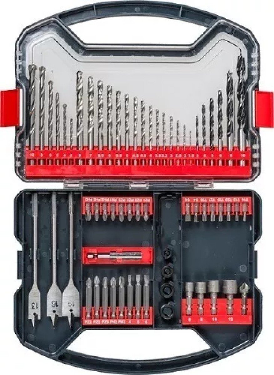 JGO BROCAS PUNTAS DADOS 62PZAS KWB