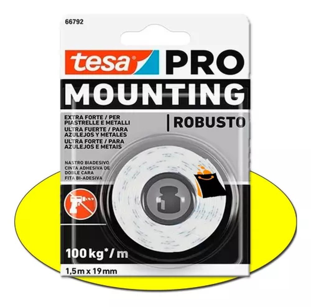 CINTA DOBLE FAZ ULTRA FUERTE 100KG 66792 TESA