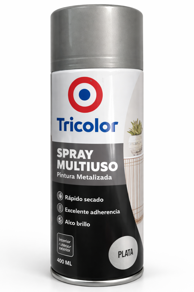 SPRAY METALIZADO PLATA 400ML TRIC