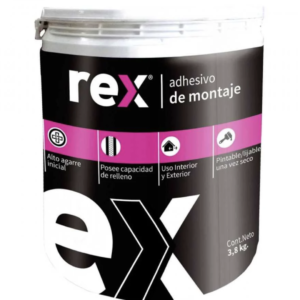 ADHESIVO MONTAJE GAL. 3.8 KG REX