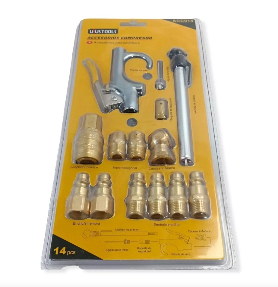 JGO ACCESORIOS COMPRESOR AIRE 17 / 14 PCS KAMAZA/UYUS