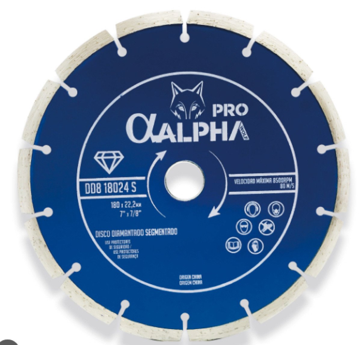 DISCO DIAMANTADO ALPHA SEGMENTADO 7"