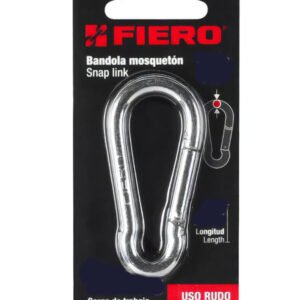 MOSQUETON ACERO 2 1/2" 120KG FIERO