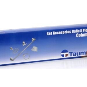 JGO ACCESORIOS DE BAÑO 5PZS METALICO TAUMM
