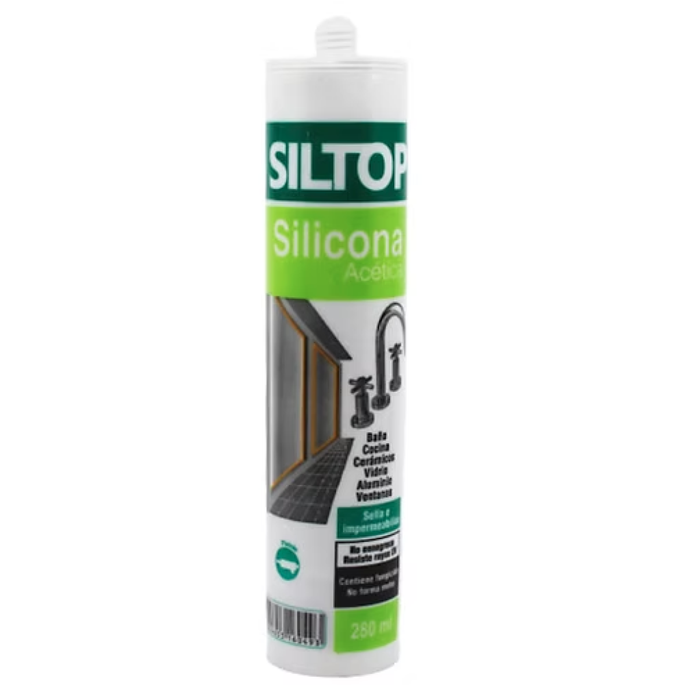 SILICONA ACETICA PISTOLA 300ML TRANSPARENTE