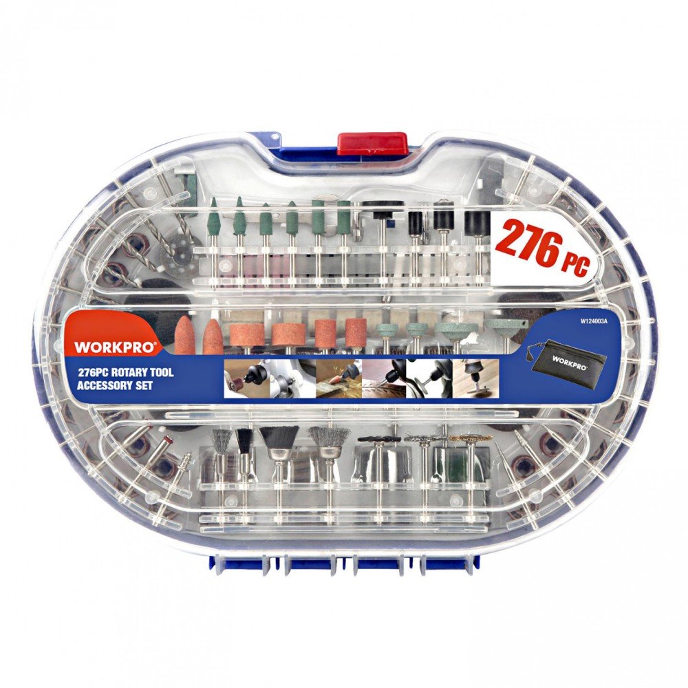 KIT ACCESORIOS MULTIPROPOSITO 276 PIEZAS TIPO DREMEL WORKPRO