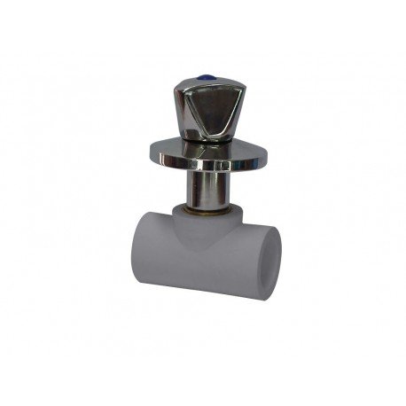 LLAVE PASO PPR CROMADA 25 MM VASTAGO 2.5