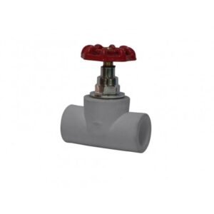 LLAVE PASO PPR METALICA MANILLA ROJA 20 MM