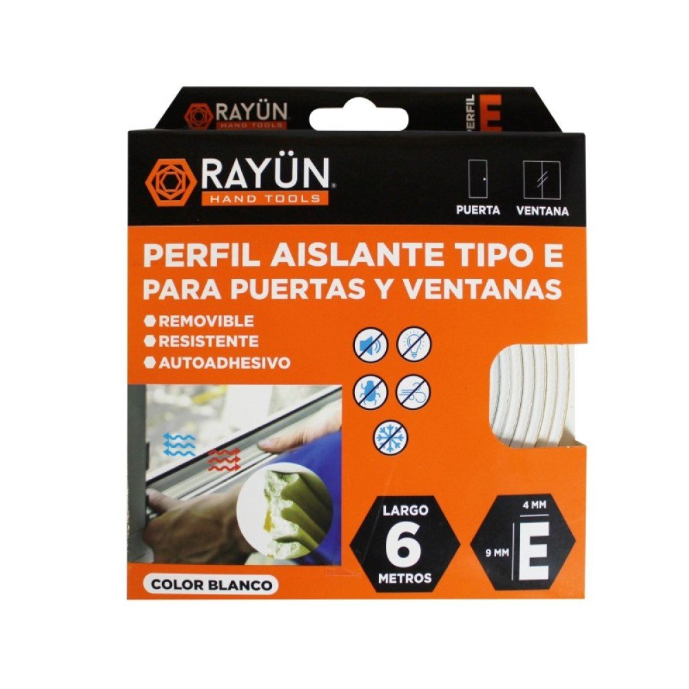 BURLETE PERFILE E HEAVY DUTY EPDM BLANCO RAYUN - Imagen 3