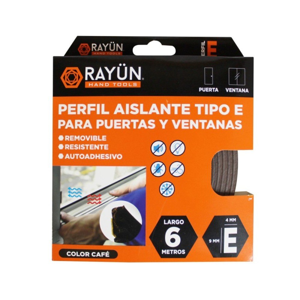 BURLETE PERFILE E HEAVY DUTY EPDM CAFE RAYUN - Imagen 3