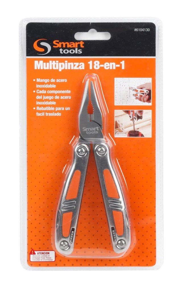 ALICATE MULTIPROPOSITO 18 EN 1 AC. INOX. SMART