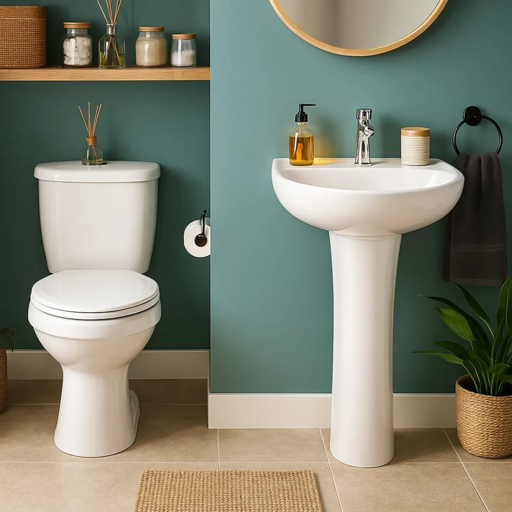 SALA DE BAÑO WC C/EST. LAVAT. Y PEDESTAL DE 30 CMS CELTIC FANALOZA - Imagen 2