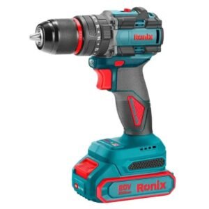 TALADRO PERCUTOR A BATERÍA 20V + 2 BATERÍAS + CARGADOR + MALETÍN 8670 RONIX