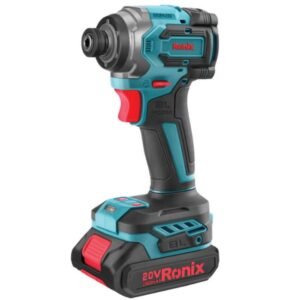 ATORNILLADOR DE IMPACTO 1/4' A BATERÍA 20V + 2 BATERÍAS + CARGADOR + MALETÍN 8653 RONIX