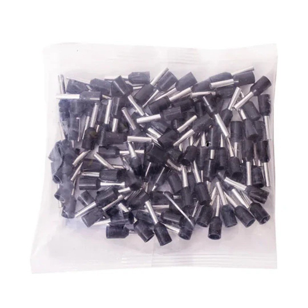 FERRUL CON AISLACION NEGRA 16 AWG MGC 100 UN.