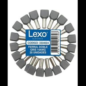 FERRULE DOBLE GRIS 14AWG BOLSA 20 UN LEXO