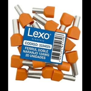 FERRUL DOBLE NARANJO 12AWG 20 UN