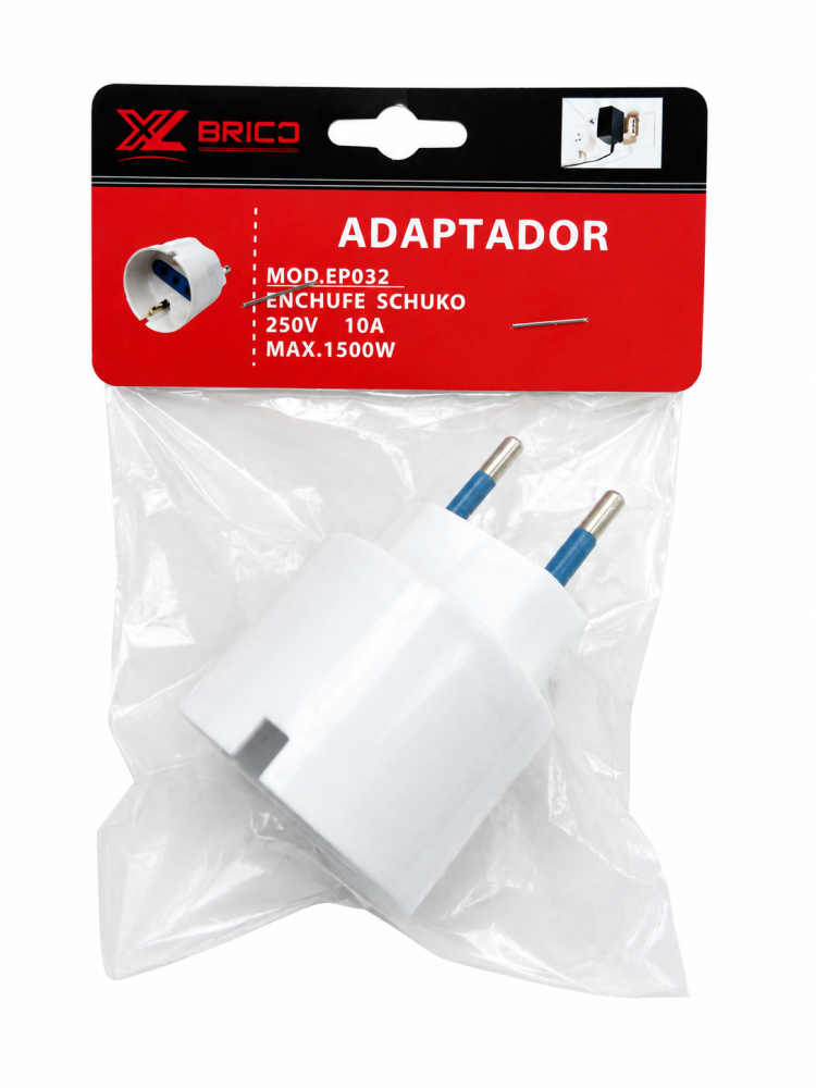 ENCHUFE ADAPTADOR SCHUKO 1500W GENERICO